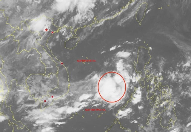 Low-pressure area in East Vietnam Sea likely to strengthen into tropical depression