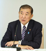 Prime Minister Shigeru Ishiba speaks in a meeting of the Council on Economic and Fiscal Policy at the prime minister's office on Thursday.