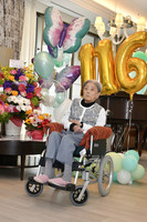 Tomiko Itooka, the world's oldest person in the city of Ashiya, Hyogo Prefecture, in May 2024 (Courtesy of the city)