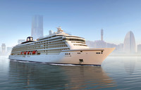 An image of the Asuka III, a new Japanese luxury cruise ship set to enter into service in July (Courtesy of NYK Cruises)