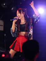 Marika Suzuki performs on stage as a member of the pop group SCK GIRLS in Sendai, Miyagi Prefecture, on Dec. 28, 2024.