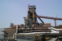 The blast furnace in Fukuyama, Hiroshima Prefecture, western Japan, that JFE Steel plans to halt (Courtesy of JFE Holdings)