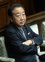 CDP chief Yoshihiko Noda attends a House of Representatives plenary meeting on Thursday.