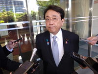 Japanese economic revitalization minister Ryosei Akazawa in Tokyo on May 7