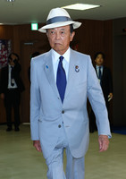 Former Japanese Prime Minister Taro Aso of the Liberal Democratic Party at the party's headquarters in Tokyo in August 2024