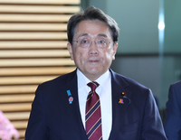 Economic revitalization minister Ryosei Akazawa at the prime minister's office May 9