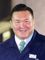 Former yokozuna Hakuho, now stablemaster Miyagino