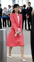 Princess Kako departs for Brazil on Wednesday afternoon at Narita International Airport in Chiba Prefecture. (Pool photo)