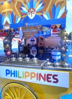 A stall selling ice cream at the Philippine Expo 2025 venue in Tokyo on Friday.