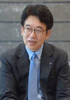 Orix Bank President Kanji Teramoto at the bank's headquarters in Tokyo on Thursday