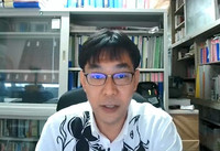 Takeshi Yamaguchi, professor at the University of the Ryukyus in Okinawa Prefecture, speaks in an online interview on June 3.