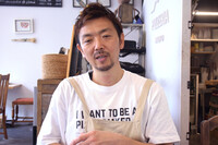 Yutata Narimoto being interviewed in the city of Kure, Hiroshima Prefecture, on June 25