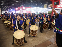 Performers play