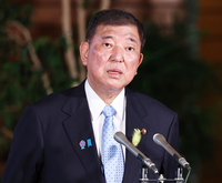 Prime Minister Shigeru Ishiba at the prime minister's office on July 2
