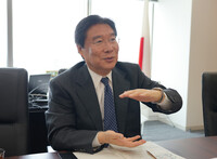 Satoru Tezuka, chair of the Personal Information Protection Commission, speaks during an interview in Tokyo on July 15.