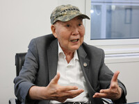 Takeshi Furumoto, a Japanese American veteran of the Vietnam War, in an interview in New York on July 7