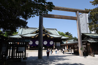 Yasukuni Shrine in Tokyo's Chiyoda Ward on April 21