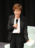 Keiko Ogura, 88, a survivor of the Aug. 6, 1945, U.S. atomic bombing of Hiroshima, gives a lecture on her experience in Sydney on Saturday.
