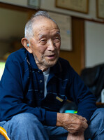 Shoichi Takahashi speaks in an interview in  Otaru, Hokkaido, on May 17.