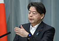 Chief Cabinet Secretary Yoshimasa Hayashi at the Prime Minister's Office on Tuesday